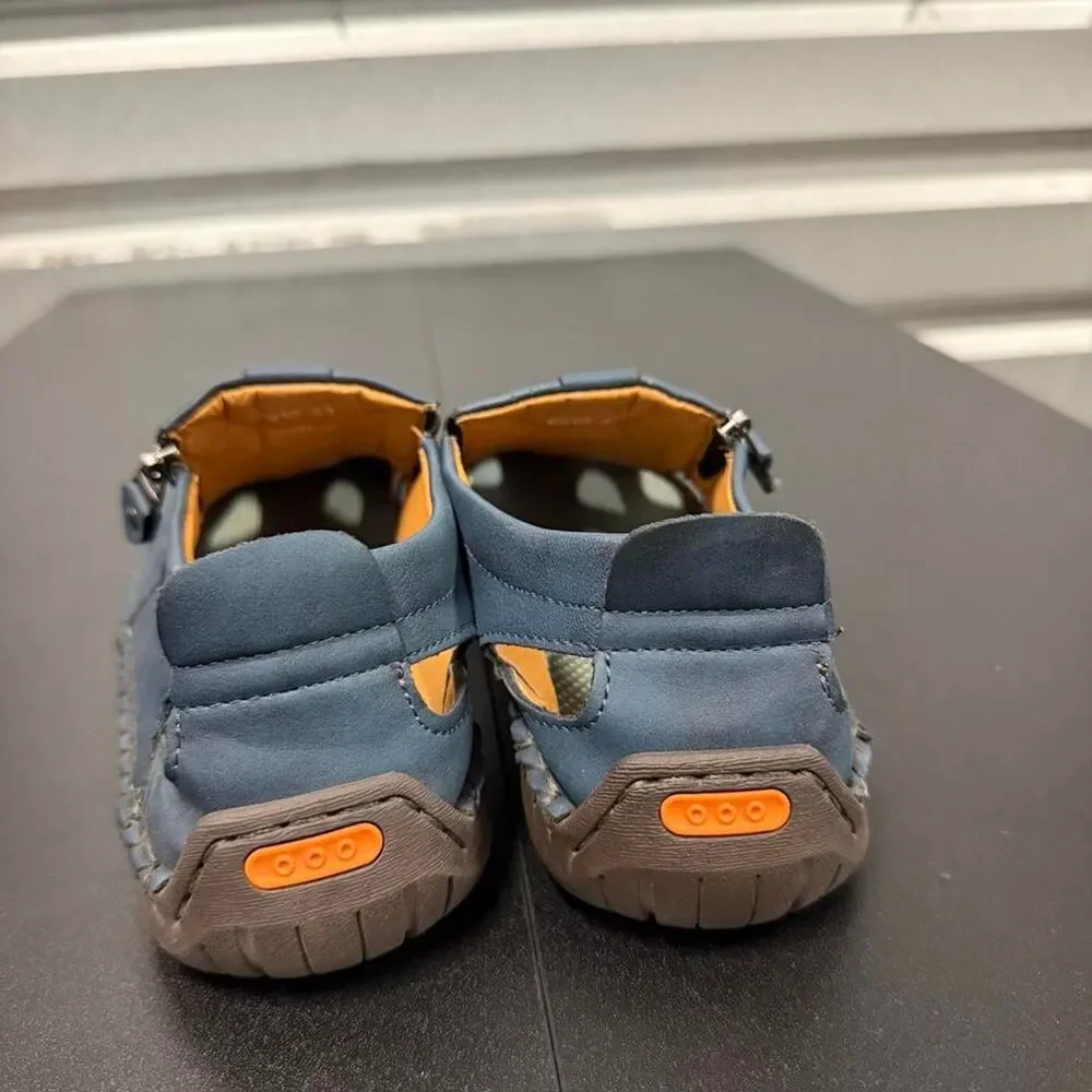 Greks Men's Blue and Navy Sandals